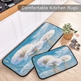 thumbnail image 6 of Kitchen Floor Mat 2 Sets Carpet Floor Mat Kitchen Mat Bathroom Mat Living Room Mat Bedroom Mat Absorbent Delicate Fabric No Ball Dandelion Seeds Flying, 6 of 7