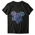 thumbnail image 5 of Gibobby Playera de Manga Corta con Cuello Redondo Mujeres Tunic Travel(Negro,XL), 5 of 5