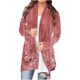 thumbnail image 1 of Cárdigan de manga larga para mujer, cárdigan informal a la moda con estampado, blusa, abrigo tipo cárdigan, abrigo para mujer, 1 of 5
