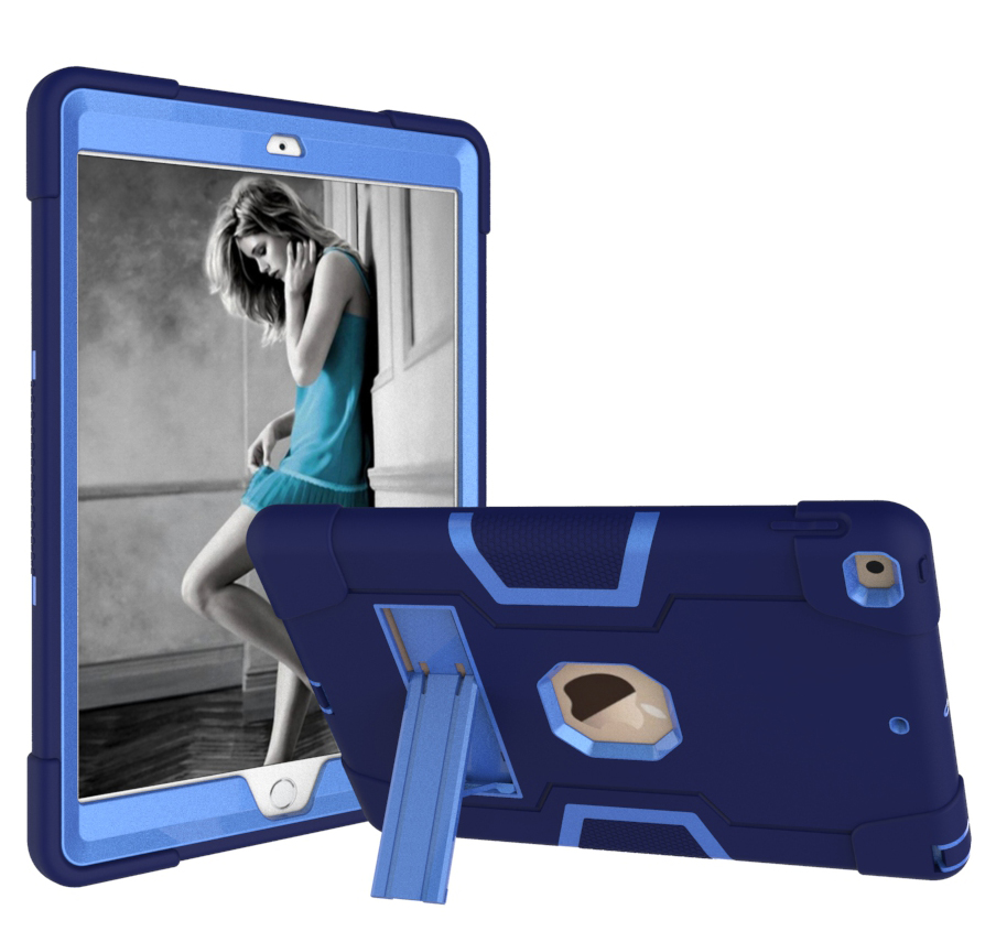 iPad 7th Generation Case Shockproof, iPad 10.2 Case with Stand, Allytech Dual Layer Full