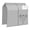 A, variant on Grey Oxford Cloth Hanging Garment Rack Cover – Expandable Closet Protector with Window, Dust Proof Suit & Coat Organizer for Small Wardrobe