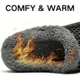 thumbnail image 4 of CHICVOMEY Fur Lined Garden Clogs for Women & Men Slippers Waterproof Winter Warm Fuzzy Slippers for Women Indoor Outdoor House Slippers, 4 of 9