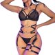 thumbnail image 1 of Gibobby Ropa sexy de mujer para sexo Lencería Erótica Sexy para Mujer, Mono de Piel Sexy y Casual, Baby Doll Mujer Sexy con Correa de Piel(Negro, XG), 1 of 4