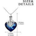 thumbnail image 4 of AOBOCO Heart Cremation Jewelry 925 Sterling Silver with Blue Crystal Urn Necklace for Ashes Keepsake Memorial Jewelry Cremation Jewelry for Ashes, 4 of 6