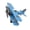 Blue-L, variant on Retro Iron Aircraft Biplane Model Desktop Ornament, Vintage Metal Plane Decoration for Nursery Home Decor