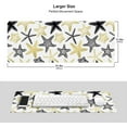 thumbnail image 5 of Large Keyboard Mouse Mat, Desk Pad Protector Summer Starfish Marine Waterproof Non-Slip Rubber Base Mousepad with Stitched Edges 31.5x11.8, 5 of 6