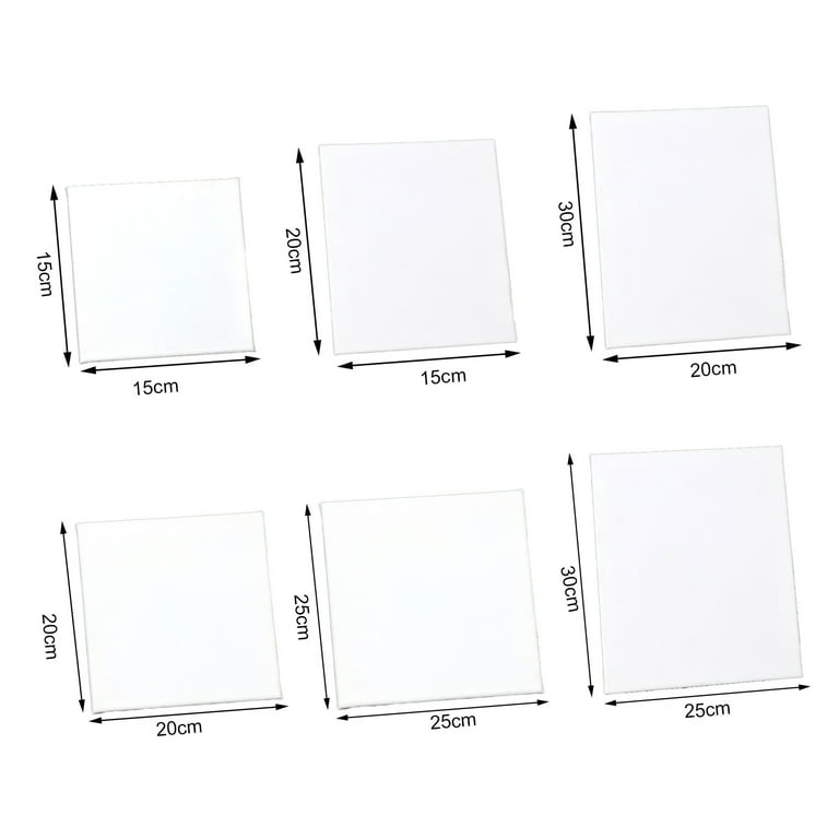D-GROEE Artist Canvases for Painting, Blank White Canvas Boards - Cotton  Art Panels for Oil, Acrylic %26 Watercolor Paint