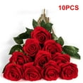 thumbnail image 4 of Innens 5-20Pcs Silk Roses Artificial Flowers Realistic Bouquet Home Decor Valentine Gift, 4 of 27