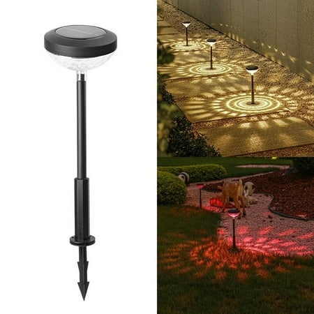 

Big Sale!Piaybook Solar Lights Outdoor Water Resitant LED Lighting Lamp Outdoor Lamp Projection Water Droplets Plug In Lamp Solar Powered Garden Lights For Walkway Yard Backyard Dec