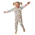 thumbnail image 5 of Leey-World Kids Bamboo Viscose Pajamas Set Boy/Girls Toddler Pjs Soft Breathable Lightweight Long Sleeve Pajamas Set for All-Season(Red,6-7 Years), 5 of 9