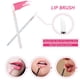 thumbnail image 3 of Pincel de maquillaje desechable para labios, aplicador de varillas brillantes para lápiz labial, herramienta de maquillaje (100 unidades), 3 of 5