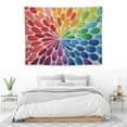 thumbnail image 3 of COMIO Tapestry Wall Hanging Floral Pattern Tapestries Aesthetic Watercolor Dahlia Flower Tapestry for Bedroom Living Room College Dorm Boys Girls Room Art Wall Decor Decorative Backdrop 40x30 Inch, 3 of 7