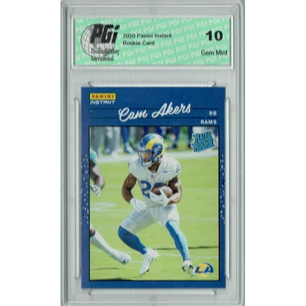 Cam Akers Rookie Card . Cam Akers 2020 Panini Instant 21 Retro Rated Rookie Card 1 2044 Pgi 10 Walmart Com Walmart Com