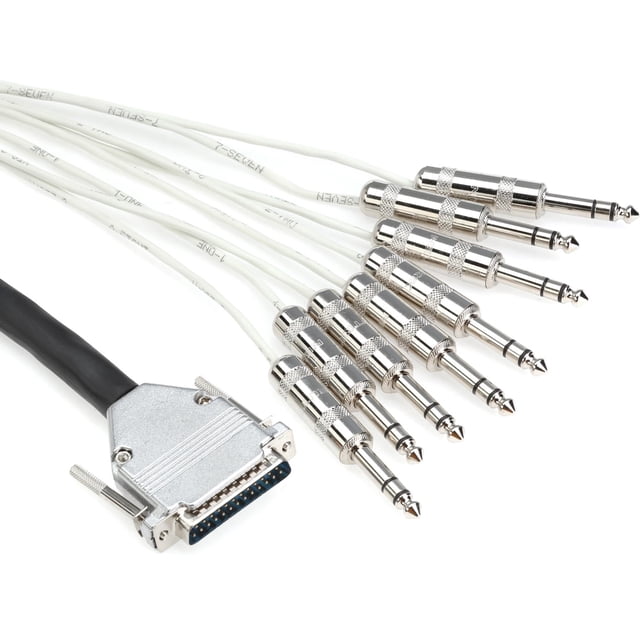 Pro Co DA88BQ-10 - Analog DB25/TRS Patch Snake, 10 Feet