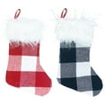 thumbnail image 7 of harmtty Christmas Tree Ornaments Small Gingham Plush Stocking Sock Gift Bags Pendant, 7 of 7