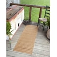 thumbnail image 3 of Unique Loom Outdoor Border Collection Area Rug - Checkered (2' 2" x 6' 1" Runner Light Brown), 3 of 12