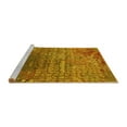 thumbnail image 2 of Ahgly Company Machine Washable Indoor Rectangle Oriental Yellow Industrial Area Rugs, 7' x 10', 2 of 4