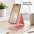 thumbnail image 4 of Cell Phone Desk Stand Holder, 1-Pack Aluminum Desktop Stand for Compatible Smartphones and Tablets, TIKA, 4 of 5
