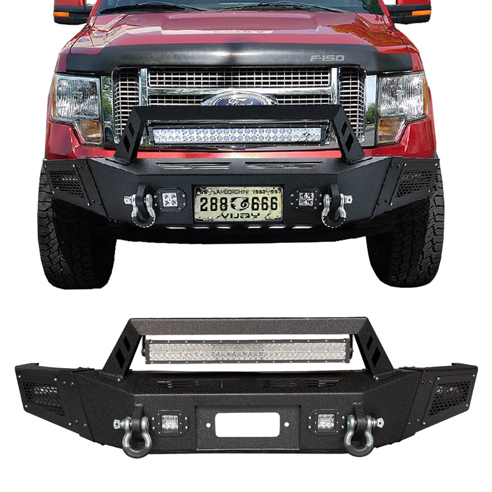 Buy Vijay Steel Front Bumper Steel Black Fits 20092014 Ford F150 With