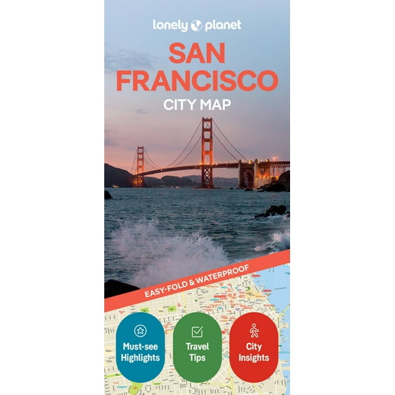 Compact City Planning Maps Lonely Planet San Francisco City Map: Durable, Waterproof, Easy-Fold Planning Map with Attractions & Walking Tours, (Paperback)