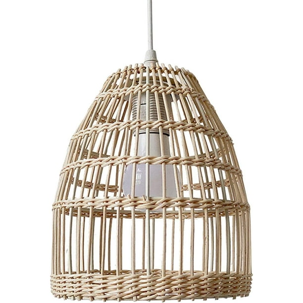 Rattan Lampshade Ceiling Light Shade Pendant Lamp Shadebell Shaped