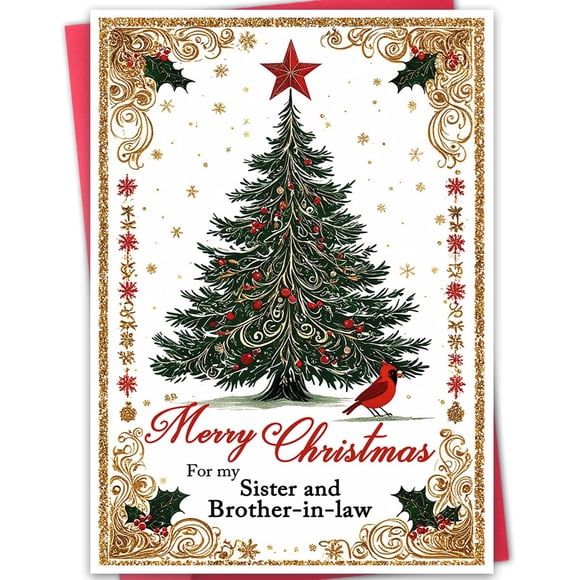 Tarjeta de Navidad ATTLVV para Cuñada y Cuñado 20x13 cm