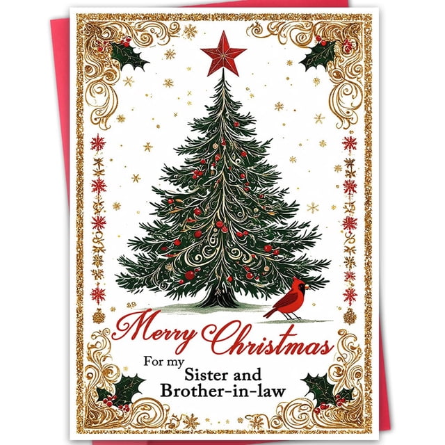 Tarjeta de Navidad ATTLVV para Cuñada y Cuñado 20x13 cm