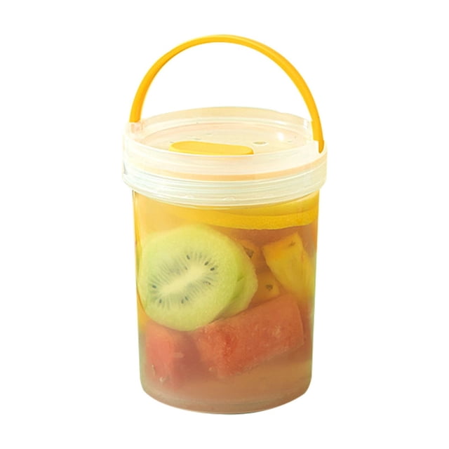 Leakproof Portable Food Storage Container With Handle Airtight Kitchen Pantry Organization For Dry Cereals