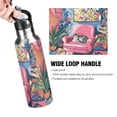 thumbnail image 4 of Yayeee 20oz Insulated Water Bottle Double Wall Stainless Steel with Flip Straw Lid, Art Cat, 4 of 7