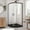 Oil Rubbed Bronze, variant on DreamLine Prime 38 in. D x 38 in. W x 74 3/4 in. H Clear Framed Sliding Shower Enclosure in Chrome, Corner Drain Black Base Kit