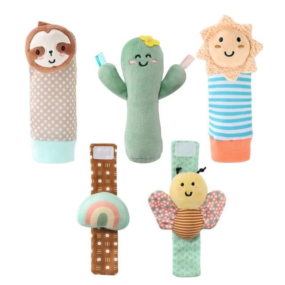 Set de calcetines Rattle The Peanutshell Charming Boho de 0 a 12 meses