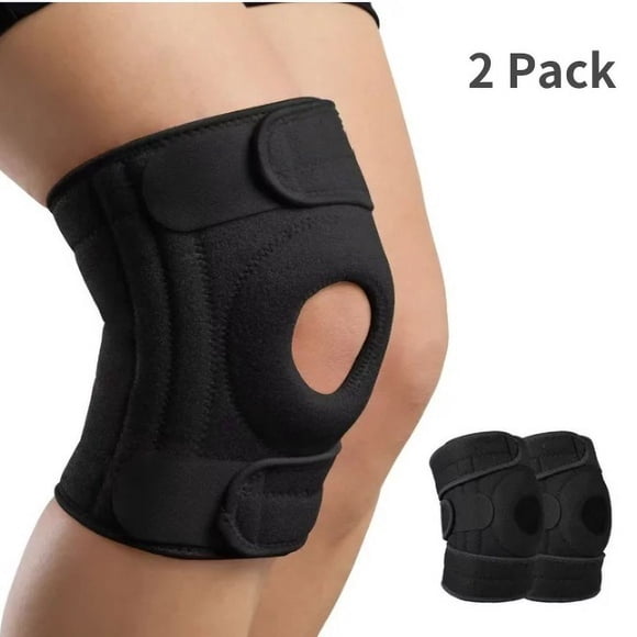 EASTIN Lot de 2 Genouillères avec Stabilisateurs Latéraux pour Déchirures du Ménisque Douleur au Genou Acrylique Ligamentaire Récupération des Blessures Ligamentaires Soutien Ajustable pour Hommes Femmes pour Douleur au Genou