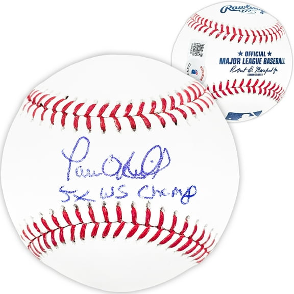 Paul O'Neill Autographed Official MLB Baseball New York Yankees "5x WS Champs" Beckett BAS Witness 212675