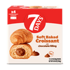 7Days Soft Croissant, Chocolate Croissant (4 Pack), On The Go Breakfast Pastry, Individually Wrapped (2.12oz, Pack of 4)