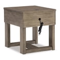 thumbnail image 6 of Signature Design by Ashley Loyaska End Table with USB Charging, Brown, 6 of 7