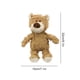 thumbnail image 3 of Juguete para perro con forma de oso, novedad, suave y resistente para la salud dental del perro (marrón claro S, 3 of 7