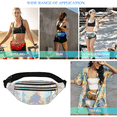 thumbnail image 5 of Fanny Packs para mujer Festival Party Rave Shiny Phanny Pack Viajes Senderismo Cintura Packssilver, 5 of 5