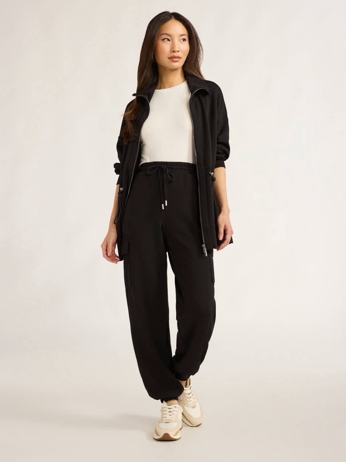 Scoop Women’s and Women's Plus Scubaknit Cargo Joggers, Sizes XS-4X