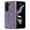 Purple, variant on ELEHOLD for Samsung Galaxy Z Fold 5 2023 Leather Case, Embossed Leather Slim Fit Lightweight Shockproof Case Anti-Scratch Folding Phone Cover with Anti-Slip Strip,Purple