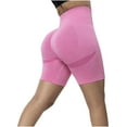 thumbnail image 2 of AXXD Yoga Shorts for Women,Yoga Shorts With Pockets for Women,Women Athletic Yoga Casual Stetch Shorts,Solid,High Waist Rise,Butt LiftingHot Pink,XL (US:10), 2 of 4