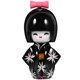 thumbnail image 1 of Adorno de escritorio de madera con forma de muñeca japonesa tradicional con kimono, ideal para la oficina, el hogar o fiestas., 1 of 7