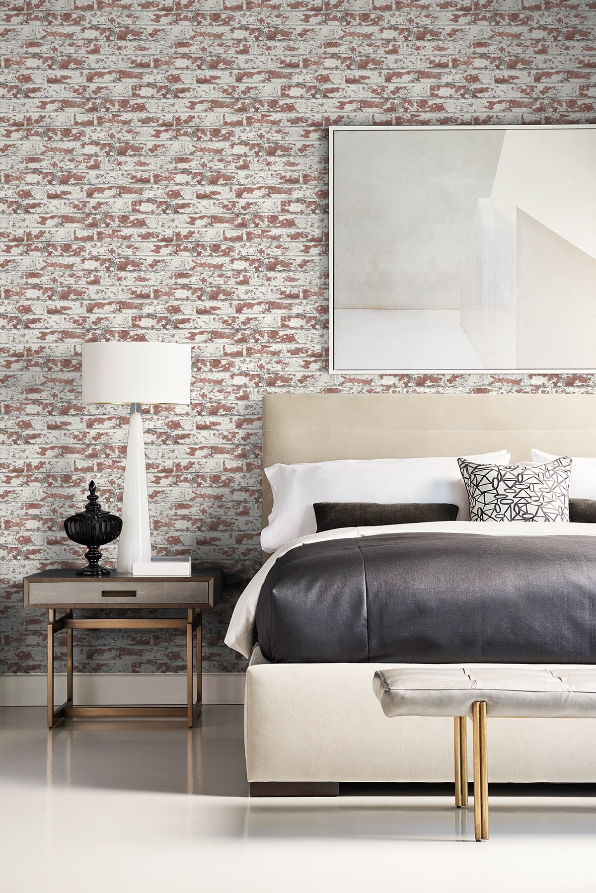 Lillian August Soho Brick Peel and Stick Wallpaper