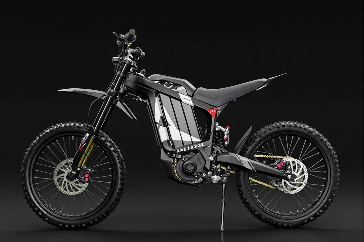 72V 8000W RERODE R1 Brushless Motor Middrive Ebike,35Ah Rerode R1 Electric Dirt Bike,440NM Electric Motorcycle, E Moto 53MPH 75 Miles Long Range Full Shock Absorption