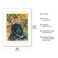 thumbnail image 2 of Madame Cézanne (Hortense Fiquet, 1850–1922) in the Conservatory - From an Original Color Painting by Paul Cézanne c.1891 - Bamboo Fine Art 290gsm Paper Print (Unframed) 18x24in, 2 of 4