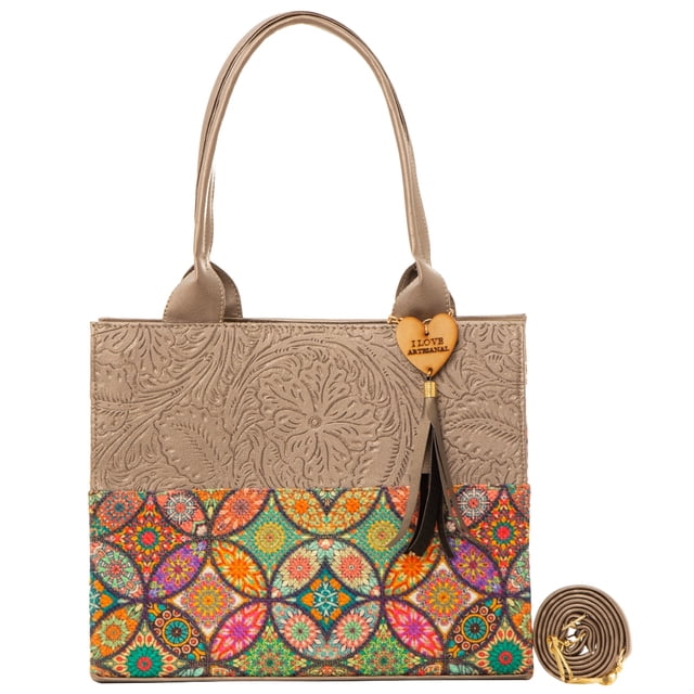 Bolso Yute De Mujer FANA Dahina Color Antimonio Juvenil Mayoreo, M3921!!