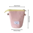 thumbnail image 3 of Vertical Sweet and Cute Simplicity Fashion Large Capacity Standing Pouch Pen Organizer for Students, 3 of 6