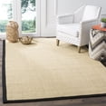 thumbnail image 1 of SAFAVIEH Natural Fiber Collection 4' x 6' Maize / Black NF441A Border Sisal Area Rug, 1 of 2