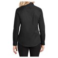 thumbnail image 2 of Womens Long Sleeve Easy Care Cotton/Polyester Shirt Black/ Light Stone XXL, 2 of 6