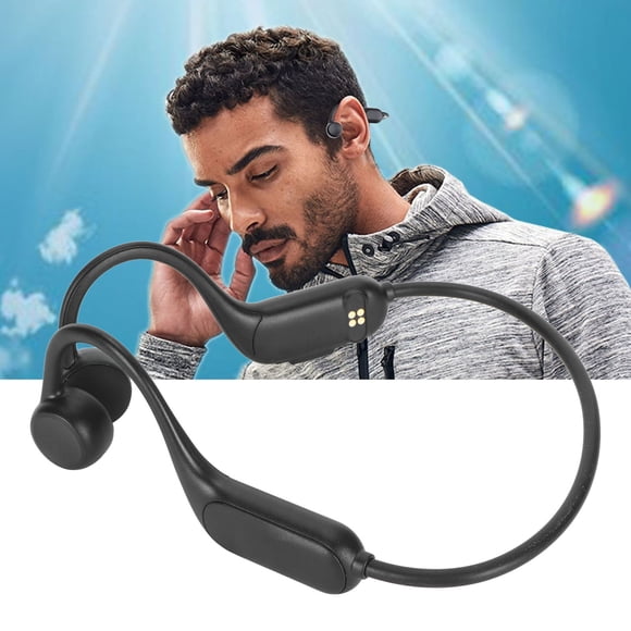 Open Ear Headsets, MP3 Player Multifunction Bone Sound Headphones Expandable Memory IP68 Waterproof Low Power for Hiking for Training