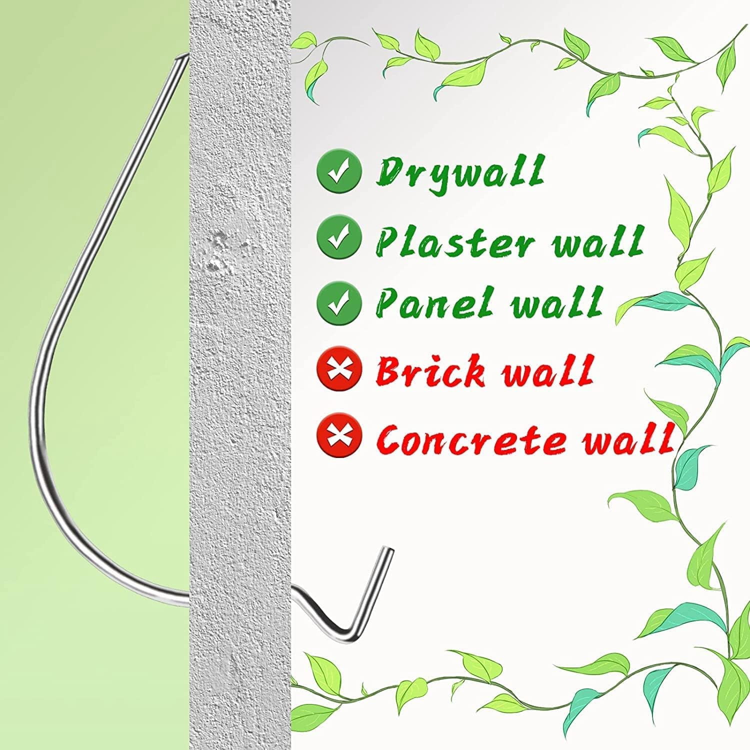 Super Hook Picture Hanger for Drywall, Wood Wall, Plaster Wall